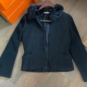 Ann Taylor blazer w removable collar